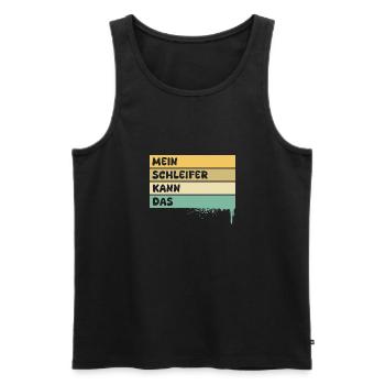 Occupation: Grinder - Men's Premium Organic Tank Top - black - Front - AI Model Male 178 light (178cm)