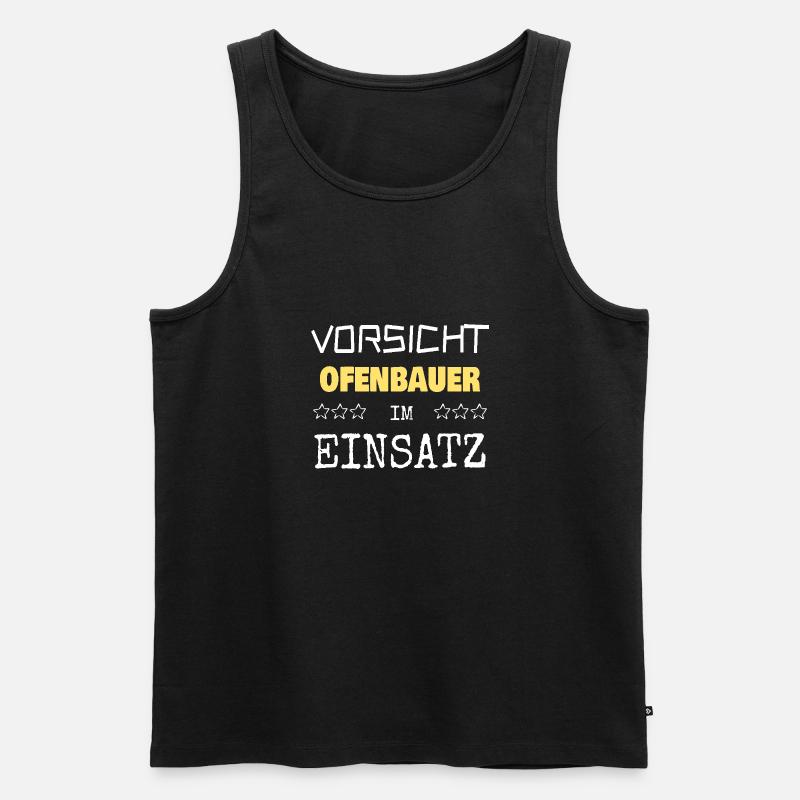 Constructeur de poêles comme vocation - Débardeur bio Premium Homme - noir