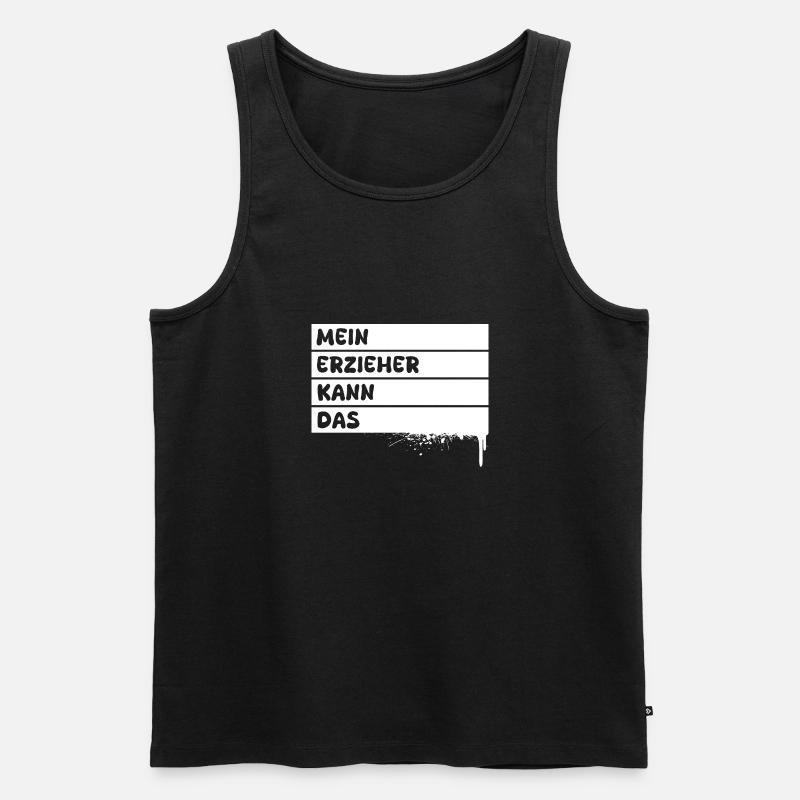 Beruf Erzieher - Männer Premium Bio Tank Top - Schwarz
