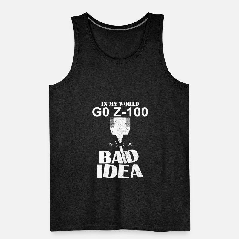 Cutting machine operator lathe cutter CNC machine Men's Premium Organic Tank Top