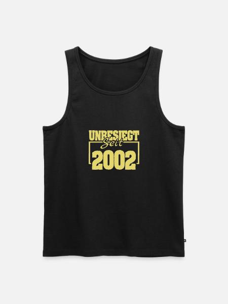 seit 2002 - Männer Premium Bio Tank Top - Schwarz