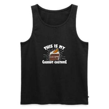 Recette de gâteau aux carottes Délicieuse boulangerie de loisir - Débardeur bio Premium Homme - noir - Devant - Michal (187cm)