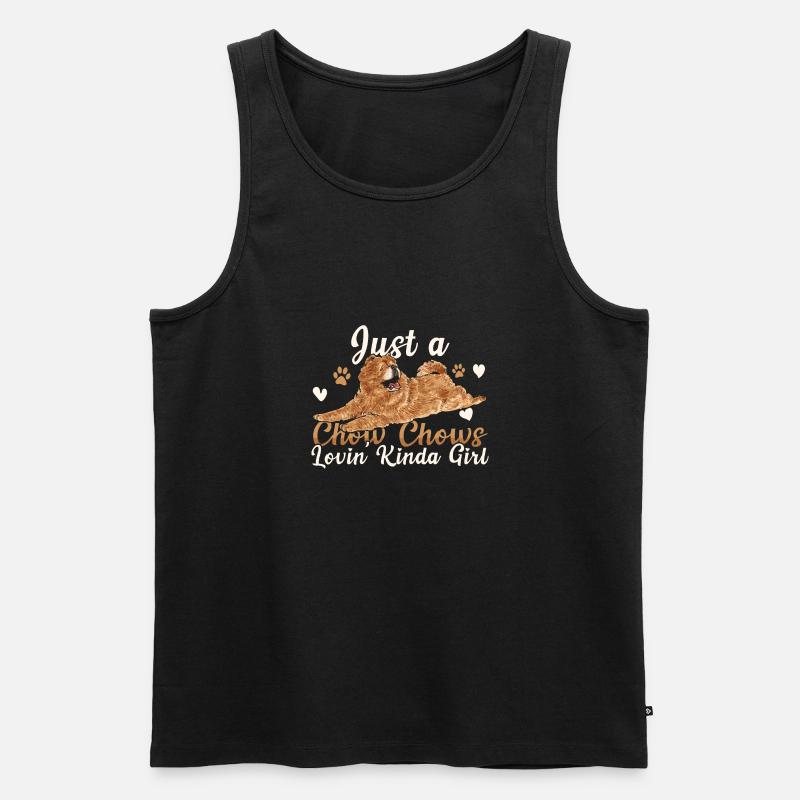 Chow Chow Hund - Männer Premium Bio Tank Top - Schwarz