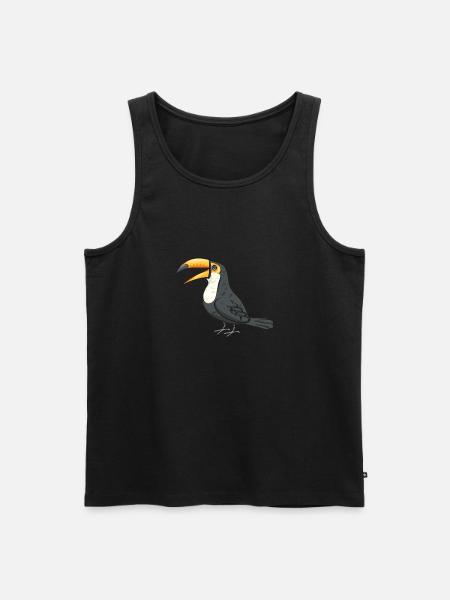 Toucan Bird Rainforest - Men's Premium Organic Tank Top - black