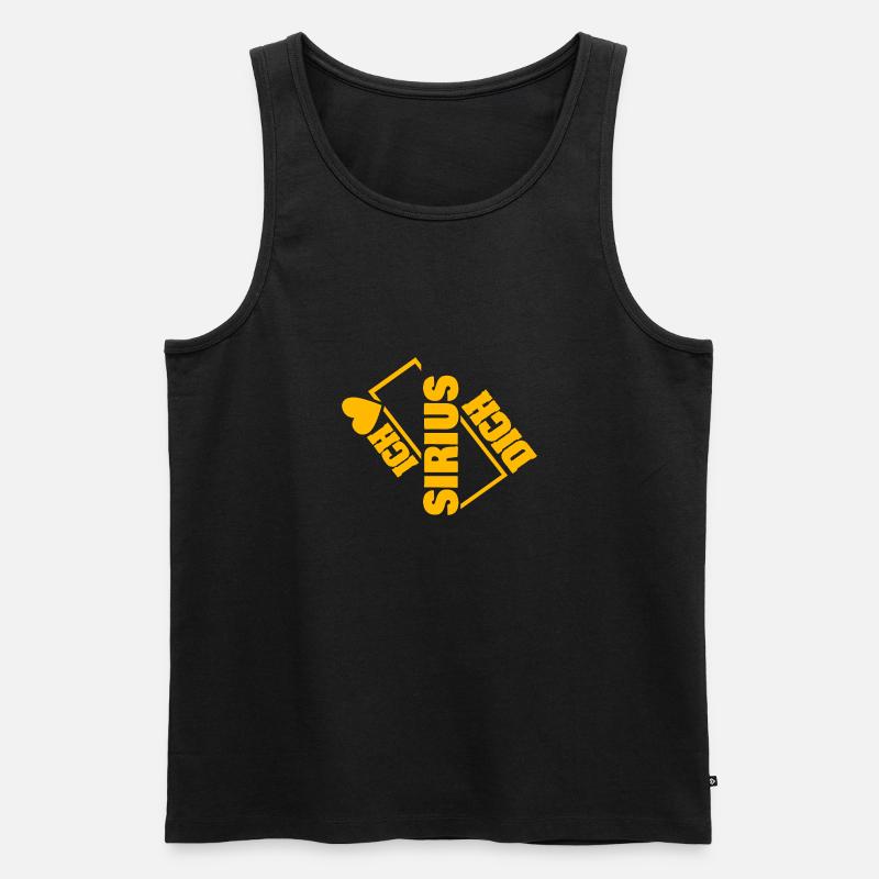 Sirius - Männer Premium Bio Tank Top - Schwarz