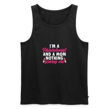 Phlebotomie Blutabnahme Blut Krankenschwester - Männer Premium Bio Tank Top - Schwarz - Vorne - AI Model Male 178 light (178cm)