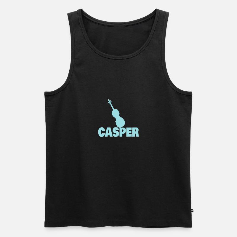 Bratsche Casper - Männer Premium Bio Tank Top - Schwarz
