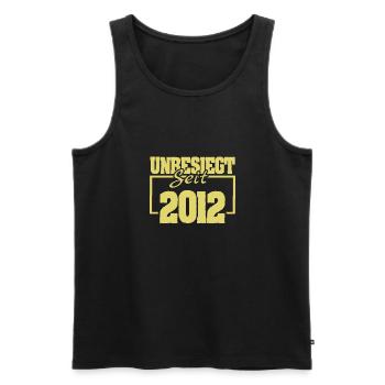 seit 2012 - Männer Premium Bio Tank Top - Schwarz - Vorne - AI Model Male 178 light (178cm)