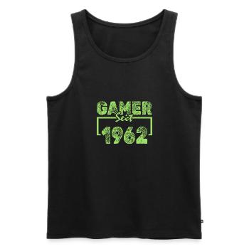 Freak 1962 - Männer Premium Bio Tank Top - Schwarz - Vorne - AI Model Male 178 light (178cm)