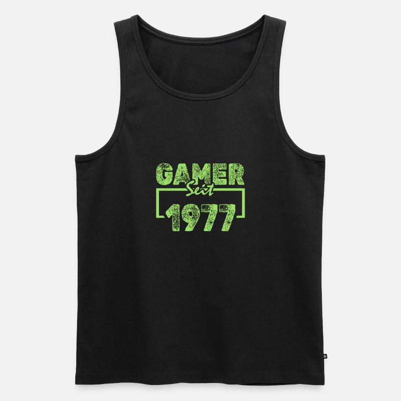 Nerd 1977 - Men's Premium Organic Tank Top - black