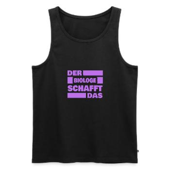 Gift for Biologist - Men's Premium Organic Tank Top - black - Front - Michal (187cm)