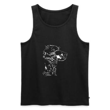 GORDON SETTER chien de chasse chiens de chasse chiens Wilsigns - Débardeur bio Premium Homme - noir - Devant - Michal (187cm)