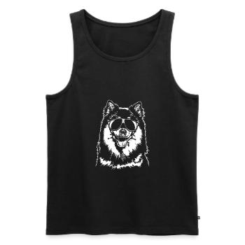 FINNOIS LAPPHUND cool lunettes de soleil Wilsigns - Débardeur bio Premium Homme - noir - Devant - Michal (187cm)