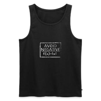 Lustiger Mathe Lehrer Spruch Mathematik - Männer Premium Bio Tank Top - Schwarz - Vorne - Michal (187cm)