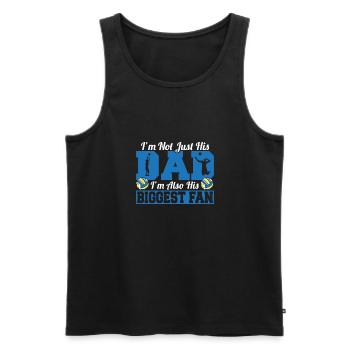 I'm His Dad I'm Also His Biggest Fan Father Volley - Men's Premium Organic Tank Top - black - Front - Michal (187cm)