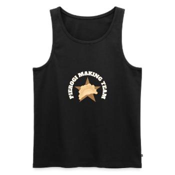 Pierogi Making Team Polish Pride Food Maker - Männer Premium Bio Tank Top - Schwarz - Vorne - Michal (187cm)