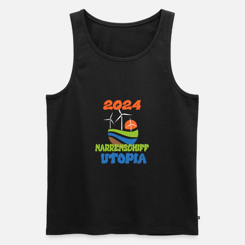 Narrenschiff Utopia, 2024 - Männer Premium Bio Tank Top - Schwarz