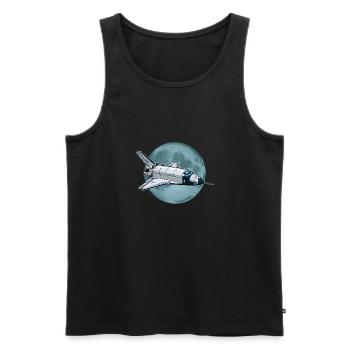 Buran Sowjetunion UdSSR Rakete Raumflugzeug - Männer Premium Bio Tank Top - Schwarz - Vorne - AI Model Male 178 light (178cm)