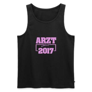2017 - Männer Premium Bio Tank Top - Schwarz - Vorne - AI Model Male 178 light (178cm)