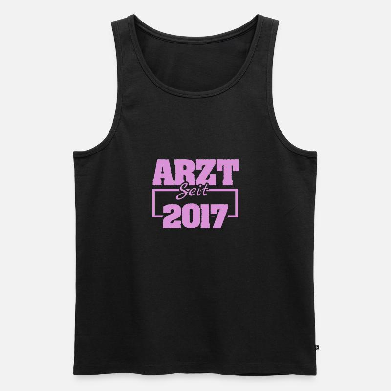 2017 - Männer Premium Bio Tank Top - Schwarz