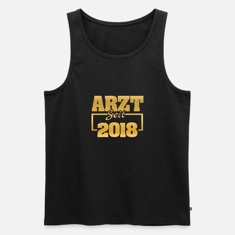 2018 - Männer Premium Bio Tank Top - Schwarz