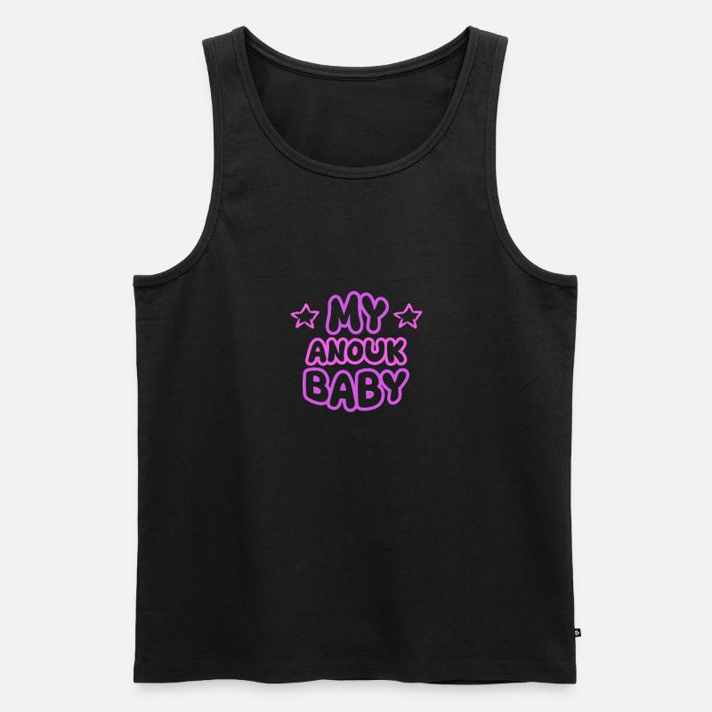 Anouk - Männer Premium Bio Tank Top - Schwarz