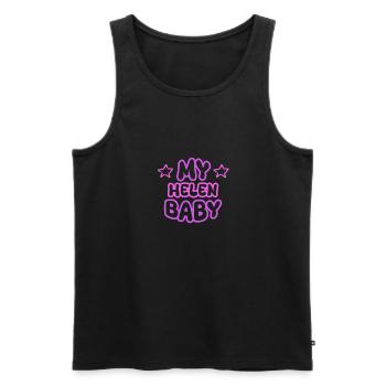 Helen als Vorname - Männer Premium Bio Tank Top - Schwarz - Vorne - Michal (187cm)