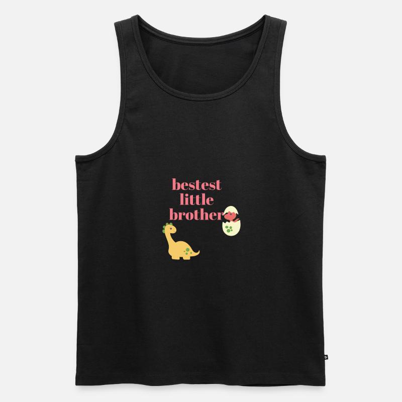 bester kleiner Bruder - Männer Premium Bio Tank Top - Schwarz