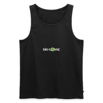 BIO GOSSE - Débardeur bio Premium Homme - noir - Devant - Michal (187cm)