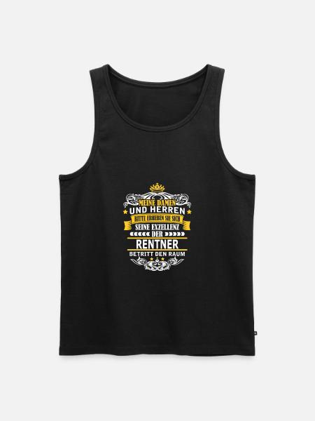 RENTNER - Männer Premium Bio Tank Top - Schwarz