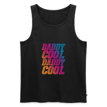 Daddy Cool Cool Father - Men's Premium Organic Tank Top - black - Front - AI Model Male 178 light (178cm)