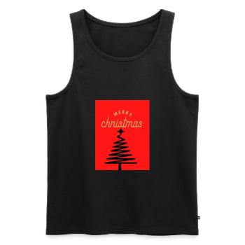 Untitled 3 christmas - Men's Premium Organic Tank Top - black - Front - Michal (187cm)