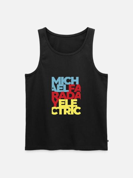 Michael Faraday Elektromagnetismus Physik Wissenschaft - Männer Premium Bio Tank Top - Schwarz
