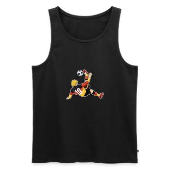Équipe d’Allemagne de football I Football Allemagne - Débardeur bio Premium Homme - noir - Devant - AI Model Male 178 light (178cm)