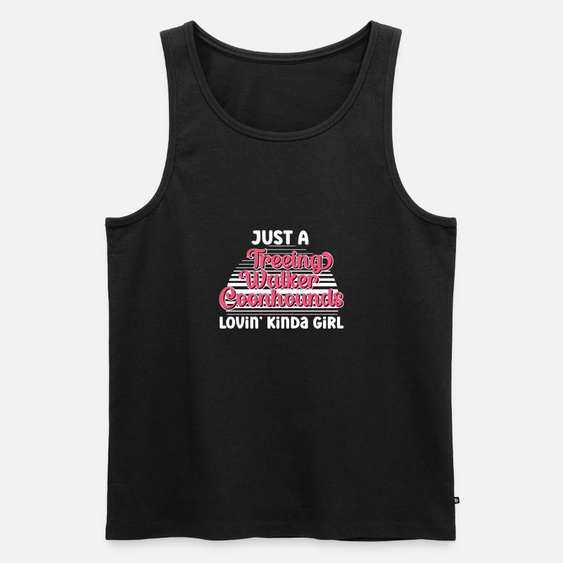 Treeing Walker Coonhound - Männer Premium Bio Tank Top - Schwarz