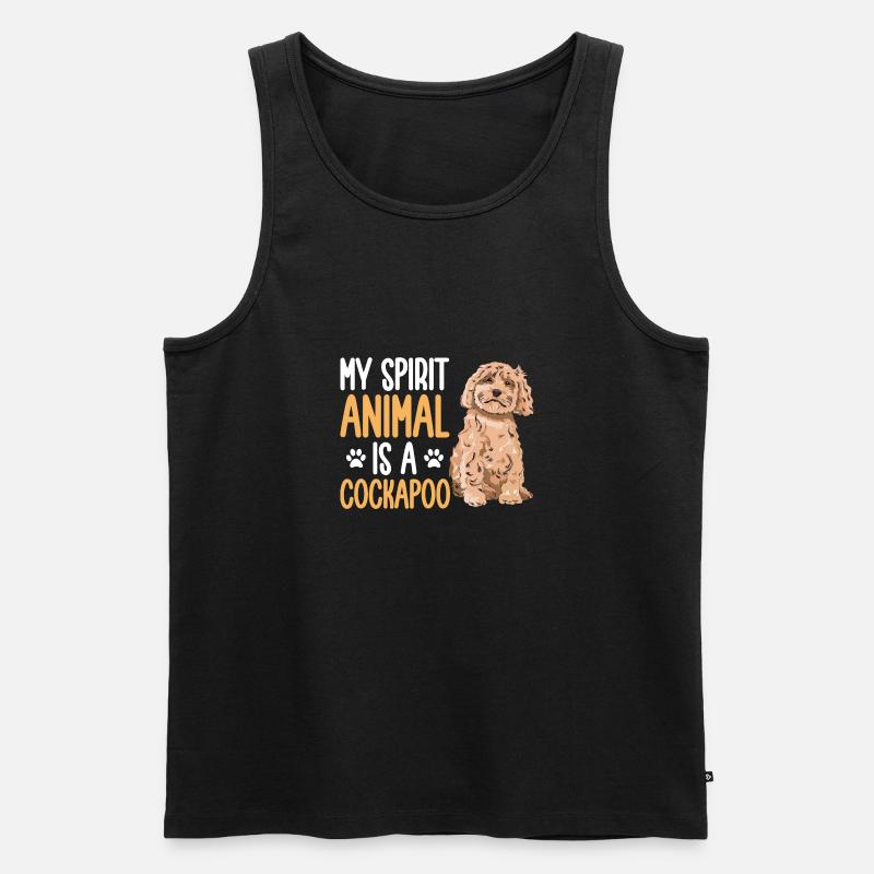 Cockapoo Hund - Männer Premium Bio Tank Top - Schwarz