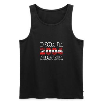 Österreich 2004 - Männer Premium Bio Tank Top - Schwarz - Vorne - Michal (187cm)