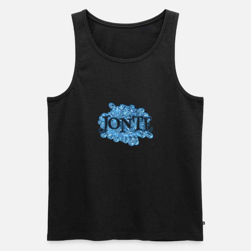 Vorname Jonte - Männer Premium Bio Tank Top - Schwarz