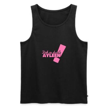 Vorname Ayleen - Männer Premium Bio Tank Top - Schwarz - Vorne - AI Model Male 178 light (178cm)