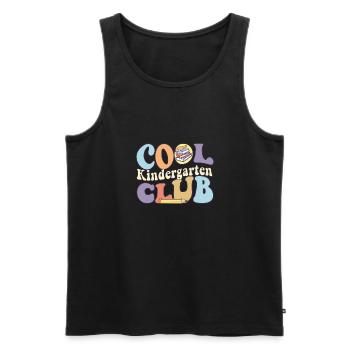 Cool Kindergarten Club Teacher Student Back To - Männer Premium Bio Tank Top - Schwarz - Vorne - Michal (187cm)
