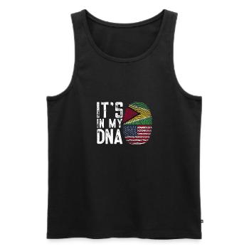 Guyana Flag Guyanese Guyana - Men's Premium Organic Tank Top - black - Front - Michal (187cm)