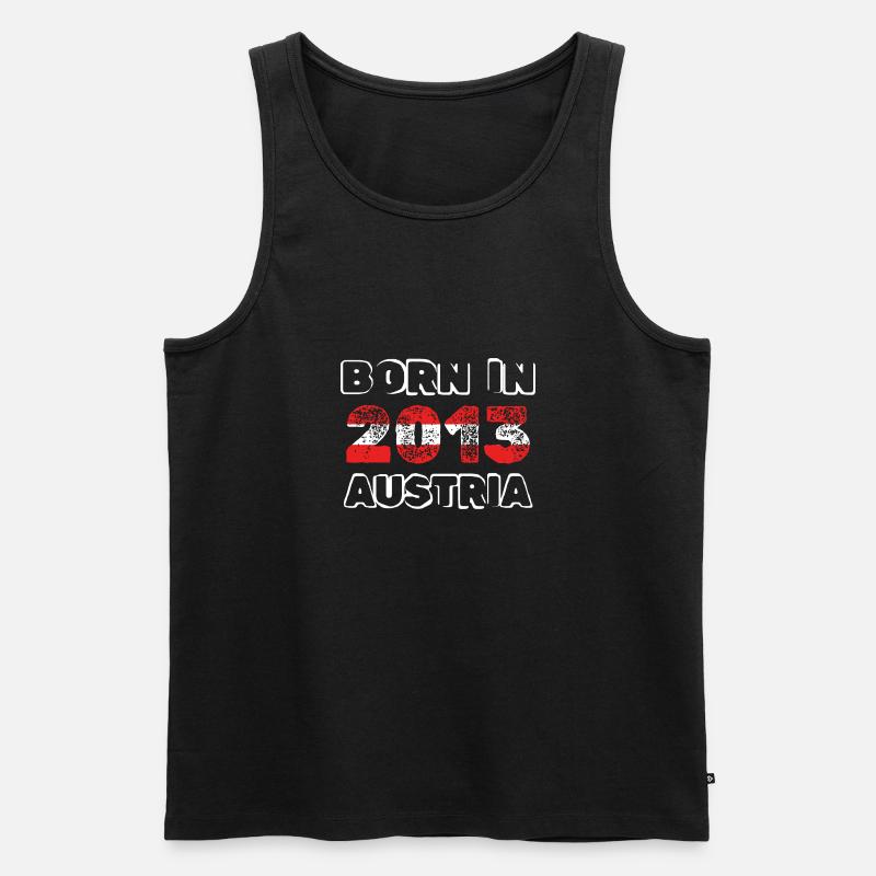 Geboren 2013 - Männer Premium Bio Tank Top - Schwarz
