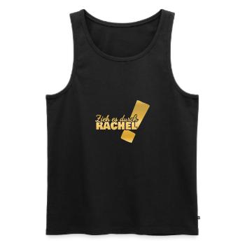 Geschenk für Rachel - Männer Premium Bio Tank Top - Schwarz - Vorne - AI Model Male 178 light (178cm)