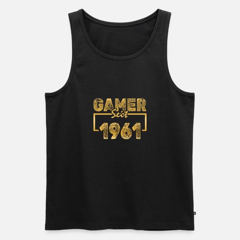 Daddeln 1961 - Männer Premium Bio Tank Top - Schwarz