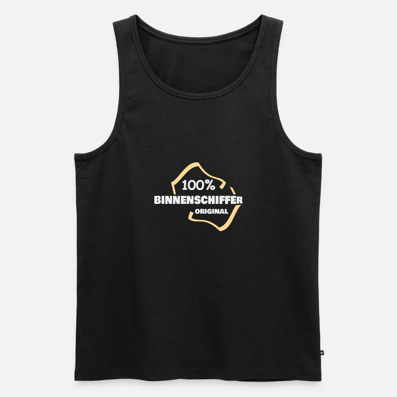 Beruf Binnenschiffer - Männer Premium Bio Tank Top - Schwarz