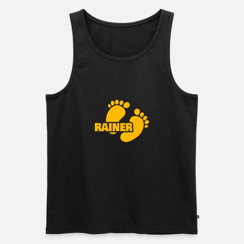 Geburt Rainer - Männer Premium Bio Tank Top - Schwarz