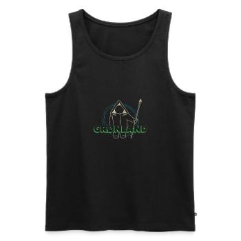 Grönland Tupilaq Thulemand Inuit Religion - Männer Premium Bio Tank Top - Schwarz - Vorne - Michal (187cm)