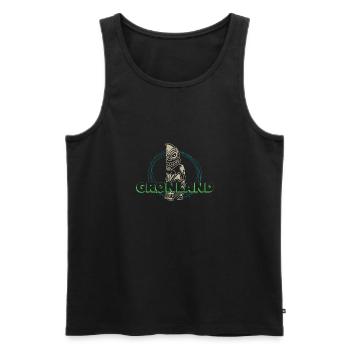 Grönland Tupilaq Thulemand Inuit Religion - Männer Premium Bio Tank Top - Schwarz - Vorne - Michal (187cm)
