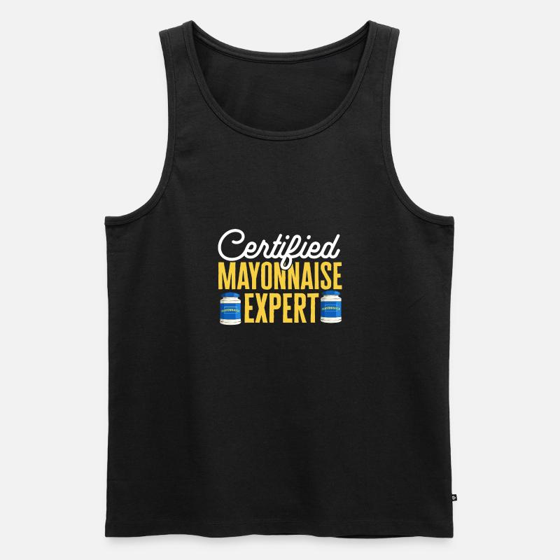 Mayonnaise - Männer Premium Bio Tank Top - Schwarz