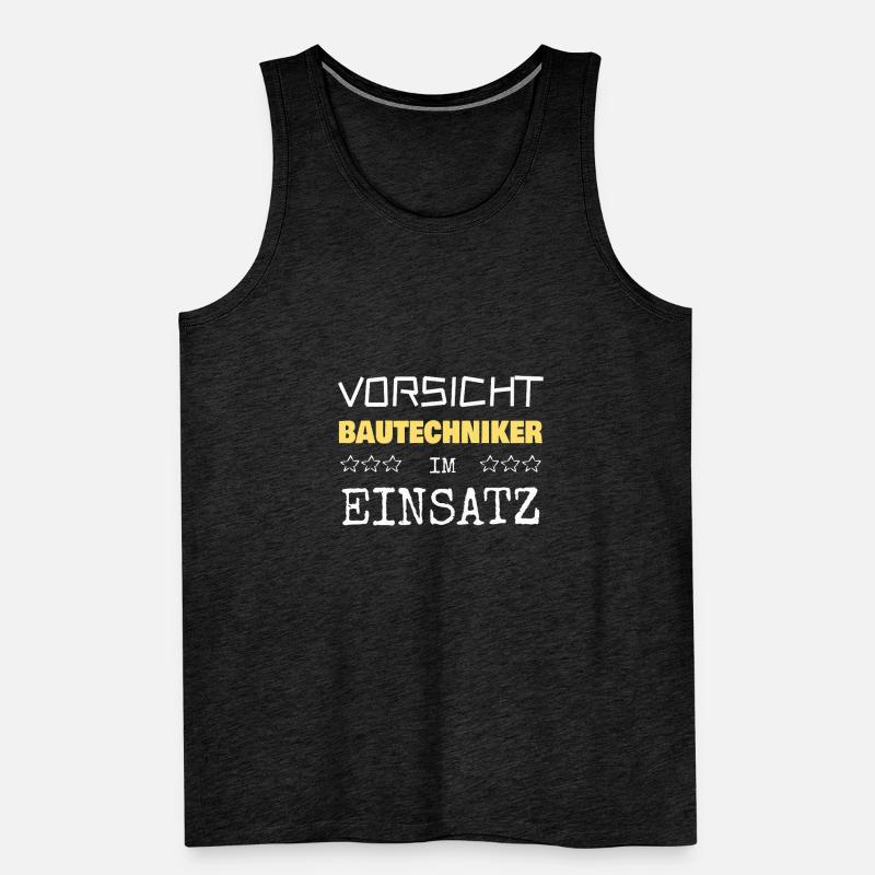 Construction technician as a vocation Men's Premium Organic Tank Top